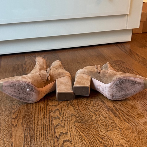Loeffler Randall Tan Suede Heeled Boots - Picture 2 of 2